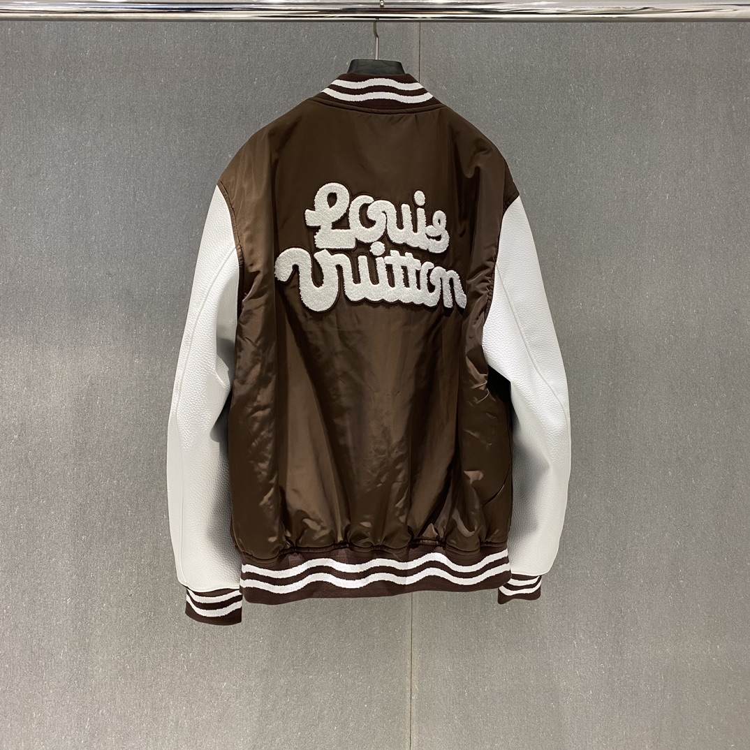 LV Embroidered Varsity Jacket 1AFPWZ